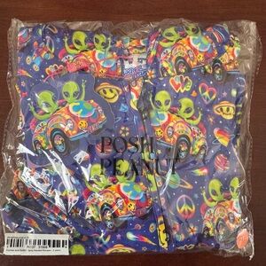 Posh Peanut- Lisa Frank Zoomer and Zorbit, Hooded Romper- 2T NWT